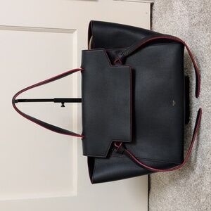 Navy Red Celine Belt Bag 2003 Vintage